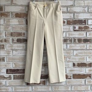 St. John Classic Khaki Dress Pant Trousers Sz 6